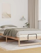 vidaXL Рамка за легло Кафяво 100 x 200 cm Солидно борово дърво
