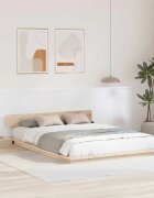 vidaXL Рамка за легло Кафяво 150 x 200 cm Дърво