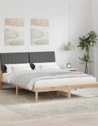 vidaXL Рамка за легло Кафяво 160 x 200 cm Солидно борово дърво