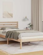 vidaXL Рамка за легло Кафяво 80 x 200 cm Солидно борово дърво