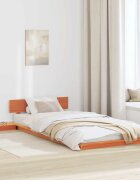 vidaXL Рамка за легло Кафяво 90 x 190 cm Дърво