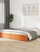 vidaXL Рамка за легло Кафяво с восъчно покритие 120 x 200 cm