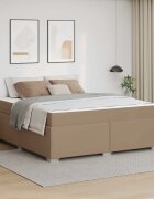 vidaXL Рамка за легло Капучино 180 x 200 cm ПВЦ