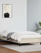 vidaXL Рамка за легло кремава 80x200 см изкуствена кожа