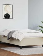 vidaXL Рамка за легло кремава 80x200 см изкуствена кожа