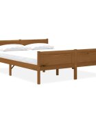 vidaXL Рамка за легло меденокафява 140x200 см бор масив