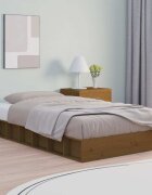 vidaXL Рамка за легло меденокафява 75x190 см Small Single дърво масив