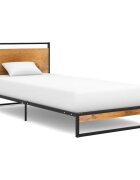 vidaXL Рамка за легло метал 100x200 cм