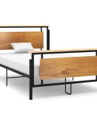 vidaXL Рамка за легло метал 120x200 cм