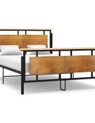 vidaXL Рамка за легло метал 140x200 cм
