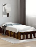 vidaXL Рамка за легло опушен дъб 100x200 см инженерно дърво