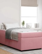 vidaXL Рамка за легло Розово 80 x 200 cm текстил