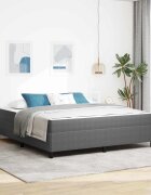 vidaXL Рамка за легло с матрак Светлосиво 180 x 200 cm текстил