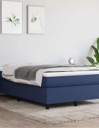 vidaXL Рамка за легло с пружини Blue 120x200cm Fabric