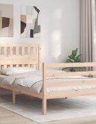 vidaXL Рамка за легло с табла 100x200 см масивно дърво