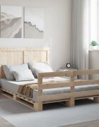 vidaXL Рамка за легло с табла 140х200 см бор масив