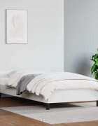 vidaXL Рамка за легло с табла без матрак бяла 90x190 см