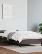 vidaXL Рамка за легло с табла без матрак сива 90x200 см