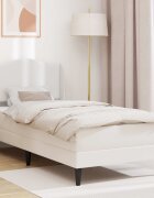 vidaXL Рамка за легло с таблото Бяло 80 x 200 cm Изкуствена