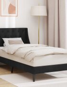 vidaXL Рамка за легло с таблото Черен 80 x 200 cm Кадифе