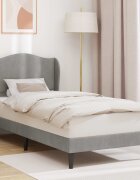 vidaXL Рамка за легло с таблото Светлосиво 80 x 200 cm Кадифе
