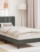 vidaXL Рамка за легло с таблото Тъмносиво 80 x 200 cm Кордюрова тъкан
