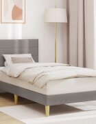 vidaXL Рамка за легло с таблото Таупе 80 x 200 cm Текстил