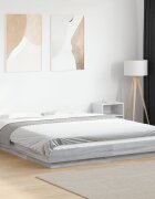 vidaXL Рамка за легло сив сонома 160x200 см инженерно дърво