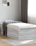 vidaXL Рамка за легло сив сонома 75x190 см инженерно дърво