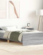 vidaXL Рамка за легло Сив Сонома 80 x 200 cm Инженерна дървесина