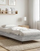 vidaXL Рамка за легло Сив Сонома 80 x 200 cm Инженерна дървесина