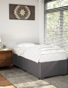 vidaXL Рамка за легло сива 80x200 см изкуствена кожа