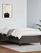 vidaXL Рамка за легло сива 90x190 см изкуствена кожа