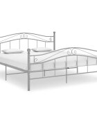 vidaXL Рамка за легло сива метал 160x200 см