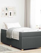 vidaXL Рамка за легло Тъмен сив 80 x 200 cm текстил