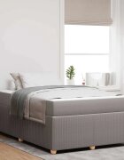 vidaXL Рамка за легло Таупе 120 x 190 cm текстил