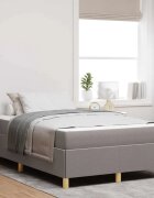 vidaXL Рамка за легло Таупе 120 x 200 cm текстил