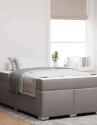 vidaXL Рамка за легло Таупе 120 x 200 cm текстил