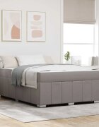 vidaXL Рамка за легло Таупе 160 x 200 cm текстил