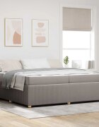 vidaXL Рамка за легло Таупе 200 x 200 cm текстил