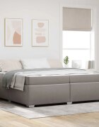 vidaXL Рамка за легло Таупе 200 x 200 cm текстил