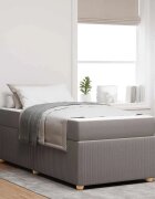 vidaXL Рамка за легло Таупе 90 x 190 cm текстил