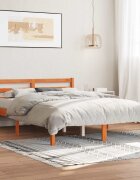 vidaXL Рамка за легло Восъчнокафяво 120 x 190 cm