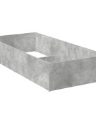 vidaXL Рамка за легло за регулируема основа Бетонно сиво 70 x 200 cm