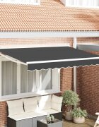 vidaXL Рамка за сенник Антрацит 250 x 200 cm Полиестер с PU покритие