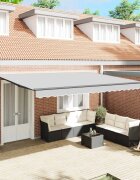 vidaXL Рамка за сенник Антрацит 45 x 25 m Алуминий