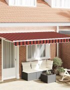 vidaXL Рамка за сенник Оранжев и Черен 350 x 200 cm