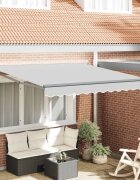 vidaXL Рамка за сенник Регулирума Антрацит 3 x 25 m Стомана