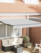vidaXL Рамка за сенник Регулирума Антрацит 35 x 25 m Стомана
