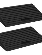vidaXL Рампи за бордюри 2 бр 50x30x11 см гума